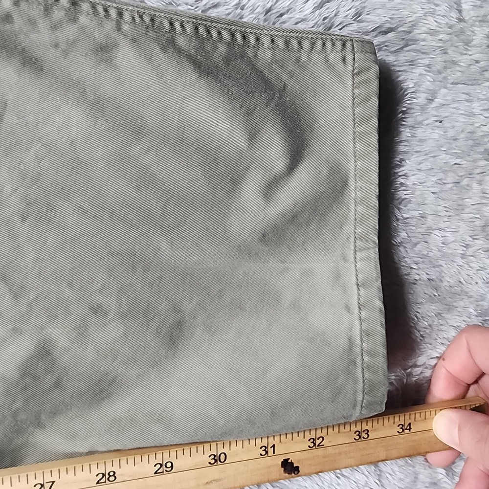 VINTAGE Abercrombie & Fitch Pants Mens 32x32 (Fits 29x33) Khaki Chino Casual - Picture 11 of 12